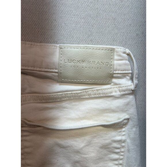 Lucky Brand Women's Sweet Crop Ankle Jeans Stretch Denim Size 10/30 White Solid - Picture 12 of 12
